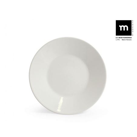 SET 12 PLATOS POSTRE IVORY BRILLO 21.5CM MAITRE LA MEDITERRANEA - B25102-2
