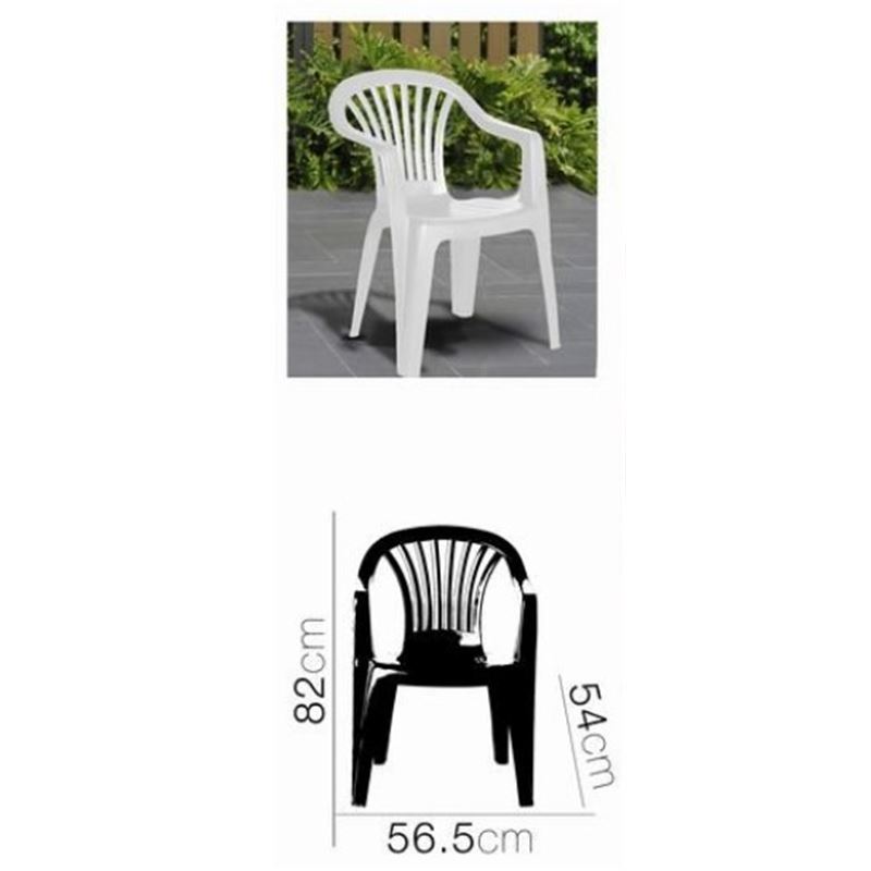 SILLA PLASTICA JARDIN CON REPOSABRAZOS BLANCA - 24705-1.JPG