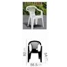 SILLA PLASTICA JARDIN CON REPOSABRAZOS BLANCA - 24705-1.JPG