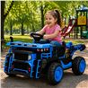 CAMION INFANTIL A BATERIA CON PLATAFORMA DE CARGA AZUL - 33044-4