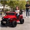 COCHE INFANTIL A BATERIA CON CONTROL REMOTO JEEP 4X4 ROJO - 33052-5