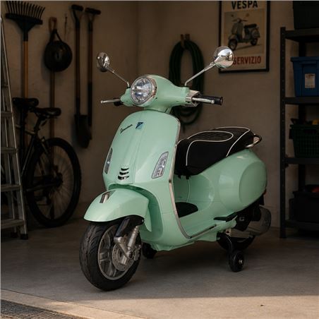 MOTO INFANTIL A BATERIA VESPA PRIMAVERA VERDE - 33019-5