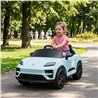 COCHE INFANTIL A BATERIA CON CONTROL REMOTO PORSCHE MACAN CELESTE - 33038-5