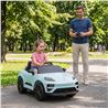 COCHE INFANTIL A BATERIA CON CONTROL REMOTO PORSCHE MACAN CELESTE - 33038-6