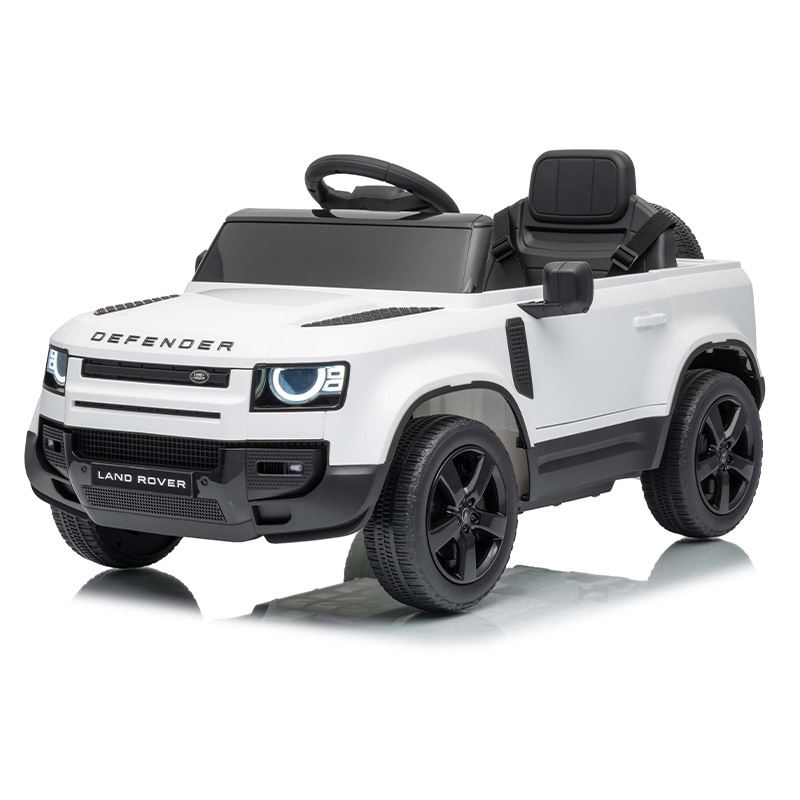 COCHE INFANTIL A BATERIA CON CONTROL REMOTO LAND ROVER DEFENDER BLANCO - 33026-1
