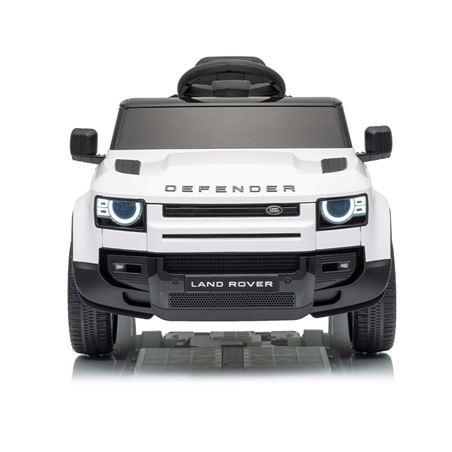 COCHE INFANTIL A BATERIA CON CONTROL REMOTO LAND ROVER DEFENDER BLANCO - 33026-2