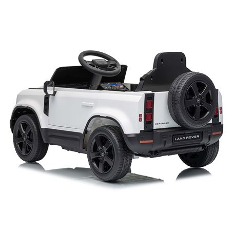 COCHE INFANTIL A BATERIA CON CONTROL REMOTO LAND ROVER DEFENDER BLANCO - 33026-4