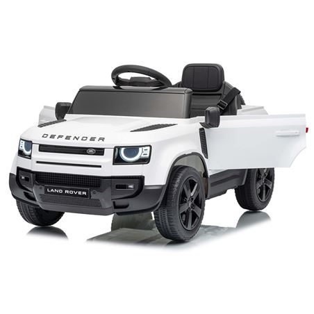 COCHE INFANTIL A BATERIA CON CONTROL REMOTO LAND ROVER DEFENDER BLANCO - 33026-6