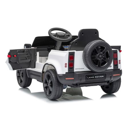 COCHE INFANTIL A BATERIA CON CONTROL REMOTO LAND ROVER DEFENDER BLANCO - 33026-7