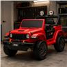 COCHE INFANTIL A BATERIA CON CONTROL REMOTO JEEP WRANGLER RUBICON ROJO - 33036-6