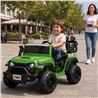 COCHE INFANTIL A BATERIA CON CONTROL REMOTO JEEP 4X4 VERDE - 33055-5