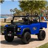COCHE INFANTIL A BATERIA CONTROL REMOTO LAND ROVER DEFENDER CLASSIC AZUL - 33031-4