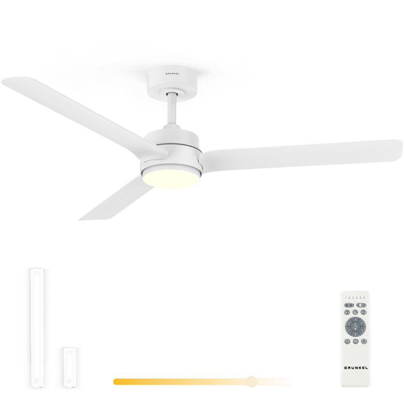 VENTILADOR DE TECHO 30W 52" CON LED Y MANDO 18W SKYEASY52 GRUNKEL - SKYEASY52