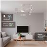 VENTILADOR DE TECHO 30W 52" CON LED Y MANDO 18W SKYEASY52 GRUNKEL - SKYEASY52-1
