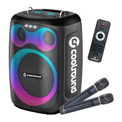 ALTAVOZ KARAOKE PORTATIL COOLSOUND BLAST 8" 300W NEGRO - CS0300