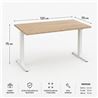 MESA DE OFICINA 120X70X75CM NOGAL CROMAD - CR1256