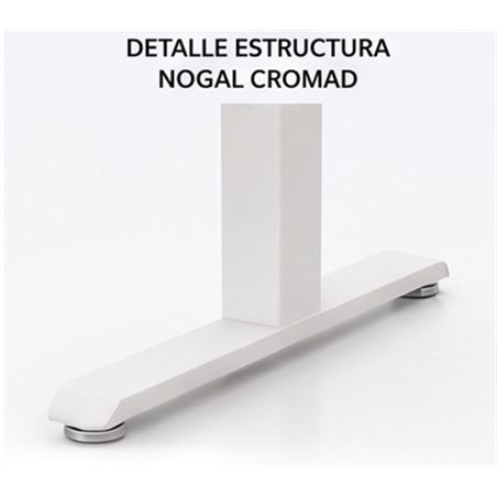 MESA DE OFICINA 120X70X75CM NOGAL CROMAD - NOGAL1