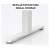 MESA DE OFICINA 120X70X75CM NOGAL CROMAD - NOGAL1