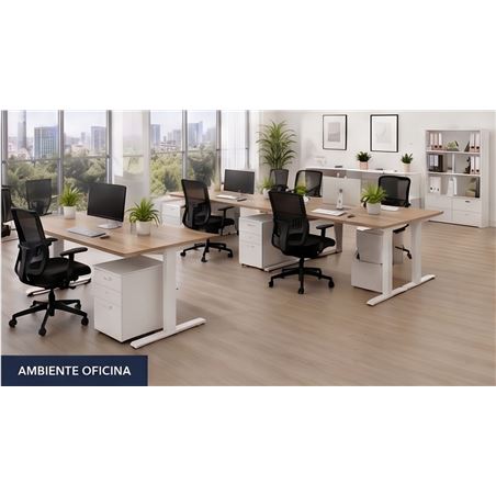 MESA DE OFICINA 120X70X75CM NOGAL CROMAD - NOGAL7
