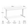 MESA DE OFICINA 120X70X75CM BLANCA CROMAD - CR1257