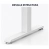 MESA DE OFICINA 120X70X75CM BLANCA CROMAD - MESA1