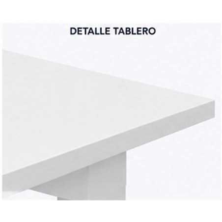MESA DE OFICINA 120X70X75CM BLANCA CROMAD - MESA2
