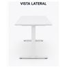 MESA DE OFICINA 120X70X75CM BLANCA CROMAD - MESA3