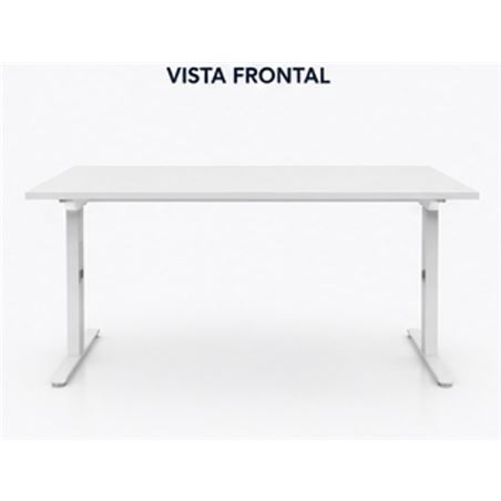 MESA DE OFICINA 120X70X75CM BLANCA CROMAD - MESA5