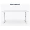 MESA DE OFICINA 120X70X75CM BLANCA CROMAD - MESA5