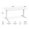 MESA DE OFICINA 140X80X75CM BLANCA CROMAD - CR1259
