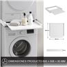 SOPORTE ELEVADOR UNIVERSAL PARA LAVADORAS Y SECADORAS WASHBASE CROMAD - CR1253-3
