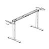 ESTRUCTURA DE ACERO PARA MESAS DE OFICINA 120/140/160CM CROMAD - CR1275