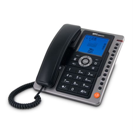TELEFONO SOBREMESA/MURAL LCD 3604N NEGRO SPC - 3604N