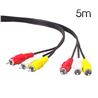 CABLE AV RCA AUDIO - VIDEO 5 METROS CROMAD - CR0586