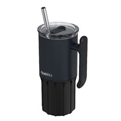 TAZA TERMO ACERO INOX 720ML CON BASE SILICONA UMI BLACK QUOKKA - 40091Q
