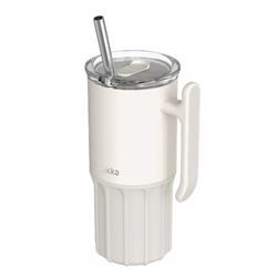 TAZA TERMO ACERO INOX 720ML CON BASE SILICONA UMI IVORY QUOKKA - 40092Q
