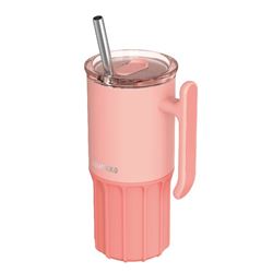 TAZA TERMO ACERO INOX 720ML CON BASE SILICONA UMI PEACHY PINK QUOKKA - 40093Q