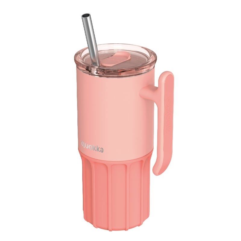 TAZA TERMO ACERO INOX 720ML CON BASE SILICONA UMI PEACHY PINK QUOKKA - 40093Q