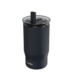 TAZA TERMO ACERO INOXIDABLE CON CAÑITA MIST BLACK QUOKKA - 40138Q