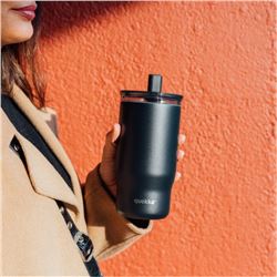TAZA TERMO ACERO INOXIDABLE CON CAÑITA MIST BLACK QUOKKA - 40138Q 2