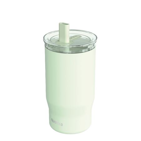 TAZA TERMO ACERO INOXIDABLE 720ML CON CAÑITA MIST PASTEL GREEN QUOKKA - 40139Q