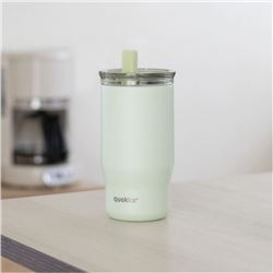 TAZA TERMO ACERO INOXIDABLE 720ML CON CAÑITA MIST PASTEL GREEN QUOKKA - 40139Q 2