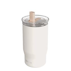 TAZA TERMO ACERO INOXIDABLE 720ML CON CAÑITA MIST IVORY QUOKKA - 40140Q