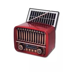 RADIO VINTAGE SOLAR CON BATERIA RS11854RED SAMI - RS11854RED