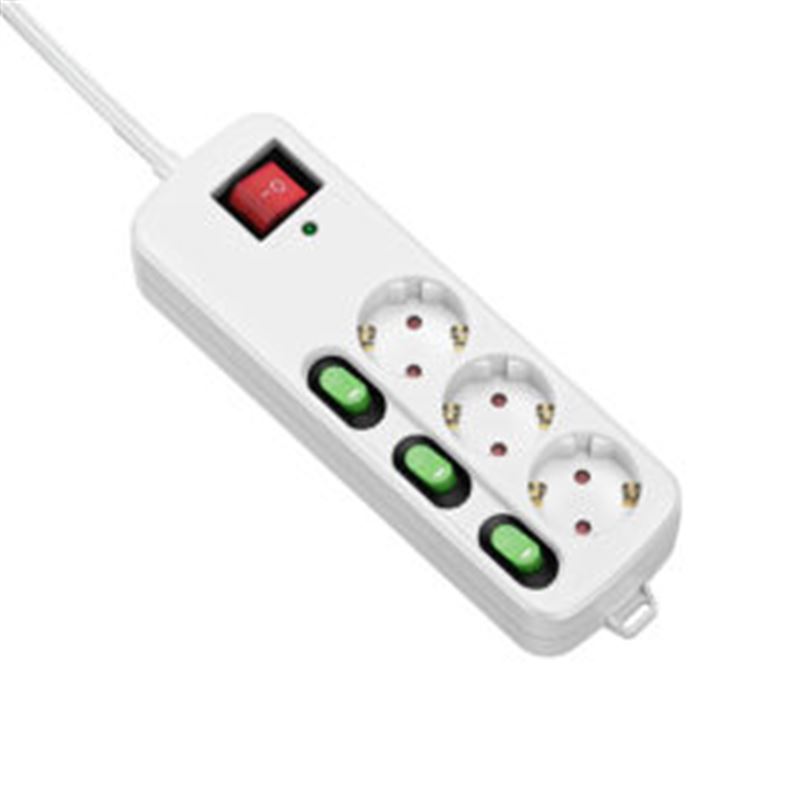 BASE MULTIPLE 3 ENCHUFES CON INTERRUPTORES - TMUAD553