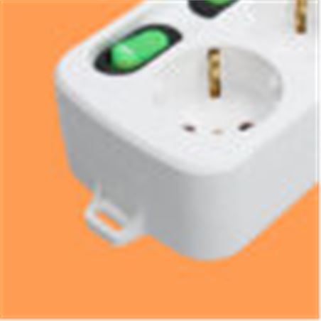 BASE MULTIPLE 3 ENCHUFES CON INTERRUPTORES - TMUAD553-4