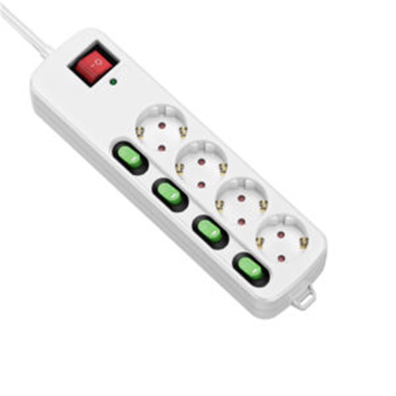 BASE MULTIPLE 4 ENCHUFES CON INTERRUPTORES - TMUAD554-1