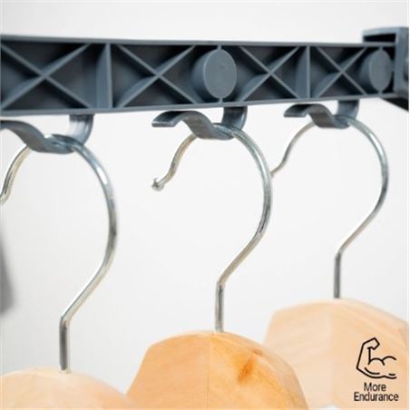 TENDEDERO VERTICAL CON RUEDAS 24 BARRAS 40KG INNOVAGOODS - V0103921-4