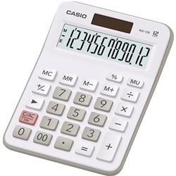 CALCULADORA ESCRITORIO PEQUEÑA 12 DIGITOS BLANCA MX-12B-WE CASIO - MX-12B-W-EC