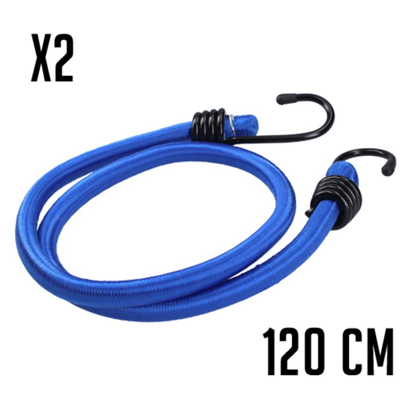 JUEGO 2 GANCHOS ELASTICOS DE GOMA 120CMX12MM - FSKPUL1202